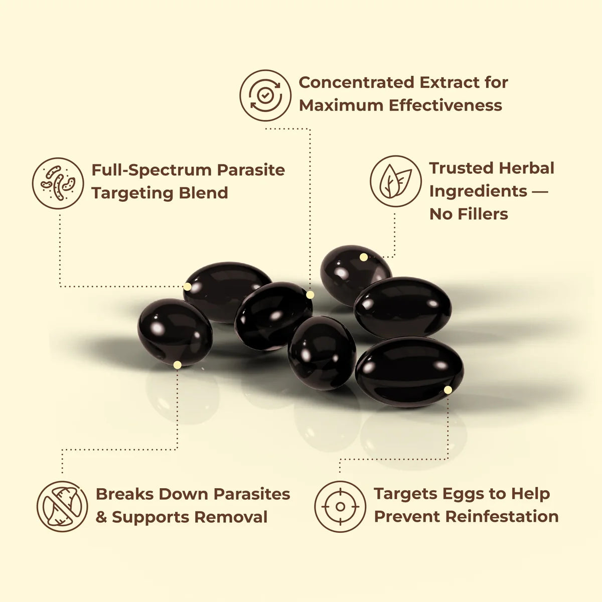 Flush Out Hidden Parasites & Larva in Just 14 Days with Wormwood Black Walnut Cloves